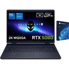 Dell Alienware 16 Aurora Intel Core 7-240H Geforce Rtx 5060 8gb 16 Inç 2k Wqxga 120Hz Wva Windows 11 Pro Oem Kutu Gaming Laptop AC16250-C71615U56N