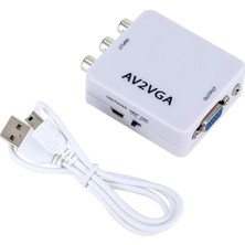 proda PRD-1025 Av To VGA Görüntü ve Ses Çevirici Dönüştürücü Kutu