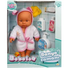 Esranın Dünyası Bebelou Banyo Zamanı Bebek Seti 35 cm