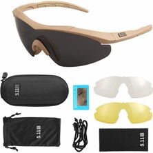 5.11 Taktik 3 Lensli Gözlük Polarize UV400 Tactical Airsoft Outdoor Motor Bisiklet Koruyucu Spor Gözlüğü Seti