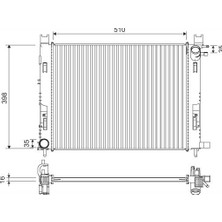 Valeo Depomix Motor Su Radyatoru Captur I 12- Clio Iv 12- Dokker 12- Symbol Iii 14- Sandero Ii 12- 0.9 Tce 1.2 Tce 1.5 Dci 1.6 506X414X18