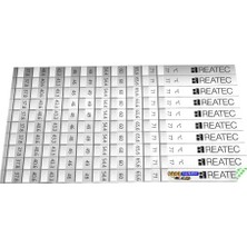 Evimdeyokyok Reatec Sıcaklık Ölçüm Etiketi Isı Ölçer Ölçüm Aralığı 37,8 °c - 77 °c (10ADET) Tdrtr