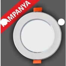 Erbay 10 Adet 3 Renkli Spot – Beyaz Krom 6W