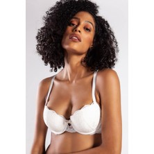 Beruflic G.colors Balconette Foam Push Up Bra, Ekru Konforlu ve Şık Sütyen Under Moda
