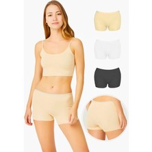 Homay 3'lü Lazer Kesim Boxer Külot