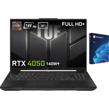 Asus Tuf Gaming A16 Gaming Amd Ryzen 7-7445HS Geforce Rtx 4050 6gb 140W 16 Inç Windows 11 Pro USB Oem Kutu Full Hd+ 144Hz Ips-Level  FA607NUG-RL209- Gaming Laptop