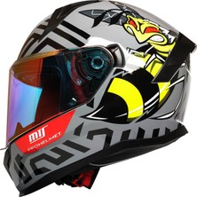 Kaly Mt`s M 910 Bee Motosiklet Kaskı