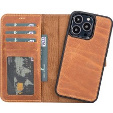 Sinerjim iPhone 13 Pro Uyumlu Deri Cüzdanlı Kılıf Mwwn G19