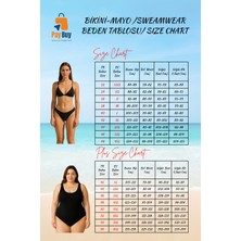 PayBuy Kadın Bikini Takımı Üçgen Kap Balensiz Bağlamalı Normal Bel Brazilian Örme Raşel Dokuma Kolsuz