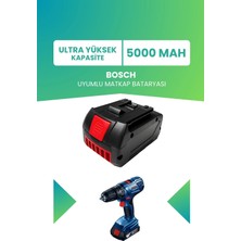 Electroll Bosch Batarya (Ultra Yüksek Kapasite) 18.0V 5000MAH Li-Ion Matkap Bataryası