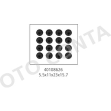 Oto Conta Depomix Subap Lastiği 16 Adet Clio Ii-Kng-Twingo I 1.2 16V 01 - 5.5X11X23X15.7MM D4D700-720-D4F702-704
