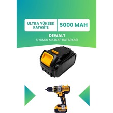 Electroll Dewalt Batarya (Ultra Yüksek Kapasite) 18.0V 5000MAH Li-Ion Matkap Bataryası