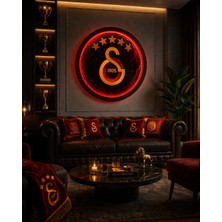 Platre Studio Galatasaray Dokulu LED Işıklı Ay Tablosu