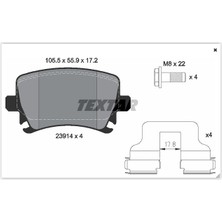 Textar Depomix Arka Balata Passat-Cc-Caddy-Golf5-Golf6-Jetta-A3-A6-Leon-Octia-Superb 04 -