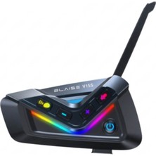 Blaise V15S Blueooth+Mesh Motosiklet Intercom Siyah