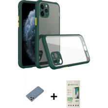 Pileli Store Pilelistore™ iPhone 11 Pro Max Kılıf Nova Asil Özel Seri - Siyah 20D Premium Cam Ekran Koruyucu + Shine Kamera Lens Koruma Cam - Gs