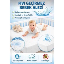Vellista Home Collection %100 Pamuk Fitted Sıvı Geçirmez Bebek ve Çocuk Yatak Koruyucu Alez