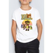 Morinna Super Bear Adventure Baskılı Unisex Çocuk Tişört T-Shirt Mr-03