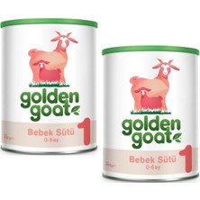 Golden Goat 1 Keçi Sütü Bazlı Bebek Sütü 400 gr * 2 Doğal İçerik 0-6 Ay Arası Bebekler İçin