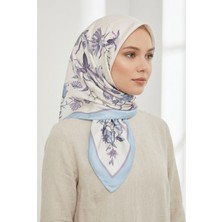 Mimelif Vera Desenli Ipek Dokulu Twill Eşarp 90X90 cm
