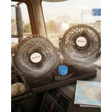 12V Oto Fan Çakmaklık Girişli Ayarlanabilir Başlıklı Araç Vantilatörü Nemere