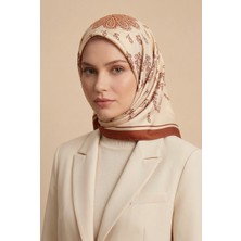 Mimelif Arya Minimal Desenli Twill Eşarp 90X90 cm