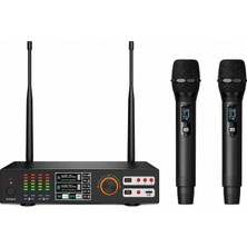 Westa Ten, A Kalite Uhf Kablosuz Mikrofon Seti 2 Adet El Mikrofon Okul Etkinlik Sahne Organizasyon Mikrofon Seti