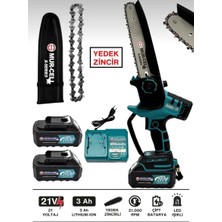 Maxplus MUR-9108 Şarjlı Dal Budama Testeresi - 21V Çift Bataryalı - Dijital Göstergeli