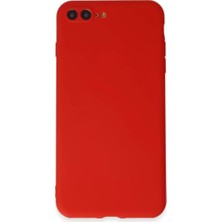 Armüz Apple iPhone 7 Plus Kılıf First Silikon - Kırmızı
