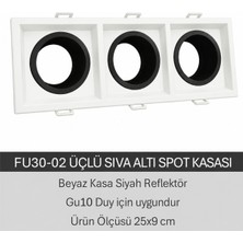 Üçlü Sıva Altı Spot Kasası