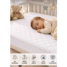 Vellista Home Collection %100 Pamuk Kapitone Sıvı Geçirmez Bebek Alezi Yatak Koruyucu