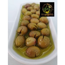 ZeytunixAkhisar Yeşil Edremit Taş Kırma Zeytin (Ekşilenmiş) 1000 gr