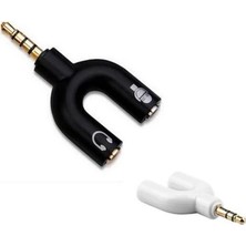 Narita NRT-10155 U Tipi 3.5mm Kulaklık ve Mikrofon Ayırıcı Çoklayıcı Adaptör