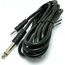 Narita FL-008 3 Metre 6.35MM Mono Çivi Jak To 3.5mm Stereo Aux Ses Kablosu