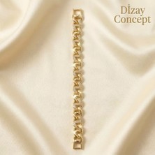Dizay Concept Xuping Gold Kaplama Taşlı Gurmet Zincir Bileklik -Dzy-2