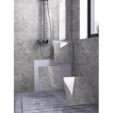 Ozcmax Gri Mermerr Desen Duvar Sticker (30X30)
