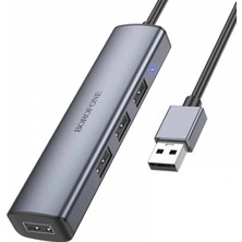 Borofone DH12 4 Port USB 3.0 Çoklayıcı Hub Adaptör 1.2 Metre - (5gbps)