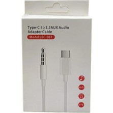 Narita Type-C - 3.5mm Aux Araç Teyp ve Hoparlör Ses Aktarım Kablosu