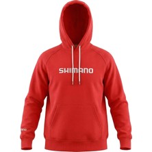 Shimano Hoodie Kapüşonlu Sweatshirt (Red Xxl)