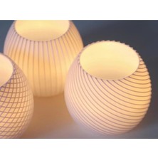 Lunera Accessories 3'lü Dekoratif Mumluk - Şık ve Zarif Tasarım, Evinize Işıltı Katın