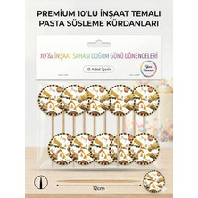Çavuş E-Ticaret Inşaat Temalı Pasta Kürdanı Iş Makinesi Cupcake Süsü Kepçe Kamyon Doğum Günü Süsü Parti Süsü