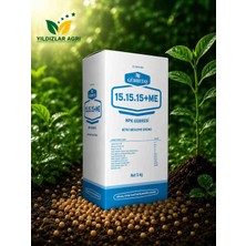 Gübretaş 15.15.15+Me Çinko Katkılı Kompoze Taban Gübresi 5kg - Katı Kimyevi Gübre