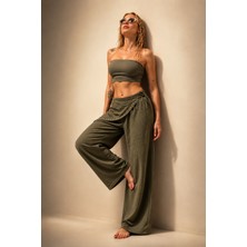 Panto Fashion Fular Detaylı Pantolon