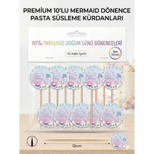 Çavuş E-Ticaret Deniz Kızı Temalı Pasta Kürdanı Deniz Kızı Cupcake Süsü Deniz Kızı Doğum Günü Süsü Parti Süsü