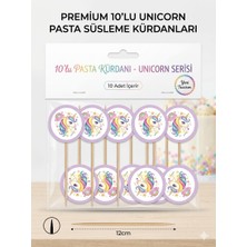 Çavuş E-Ticaret Unicorn Temalı Pasta Kürdanı Unicorn Cupcake Süsü Unicorn Doğum Günü Süsü Parti Süsü