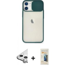 Pileli Store Pilelistore™ iPhone 11 Kılıf Vadi Çizgi - Siyah 6d Mat Seramik Hayalet Nano Ekran Koruyucu + Raze Metal Kamera Lens - Gs