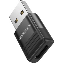 Borofone BV18 USB To Type-C Dönüştürücü Adaptör - 5V/3A Şarj ve Otg Destekli