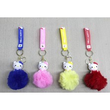 Uravas Store Ponponlu Hello Kitty Anahtarlık ALK4247