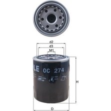 Mahle Depomix Yağ Filtresi H100 93-00 H-1 97-00 Starex 97 - 2.5d - 2.5td