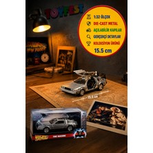 Toyfest Jada 1:32 Back To The Future Geleceğe Dönüş 2 Time Machine 2 Die-Cast Model Araba 15.5 cm